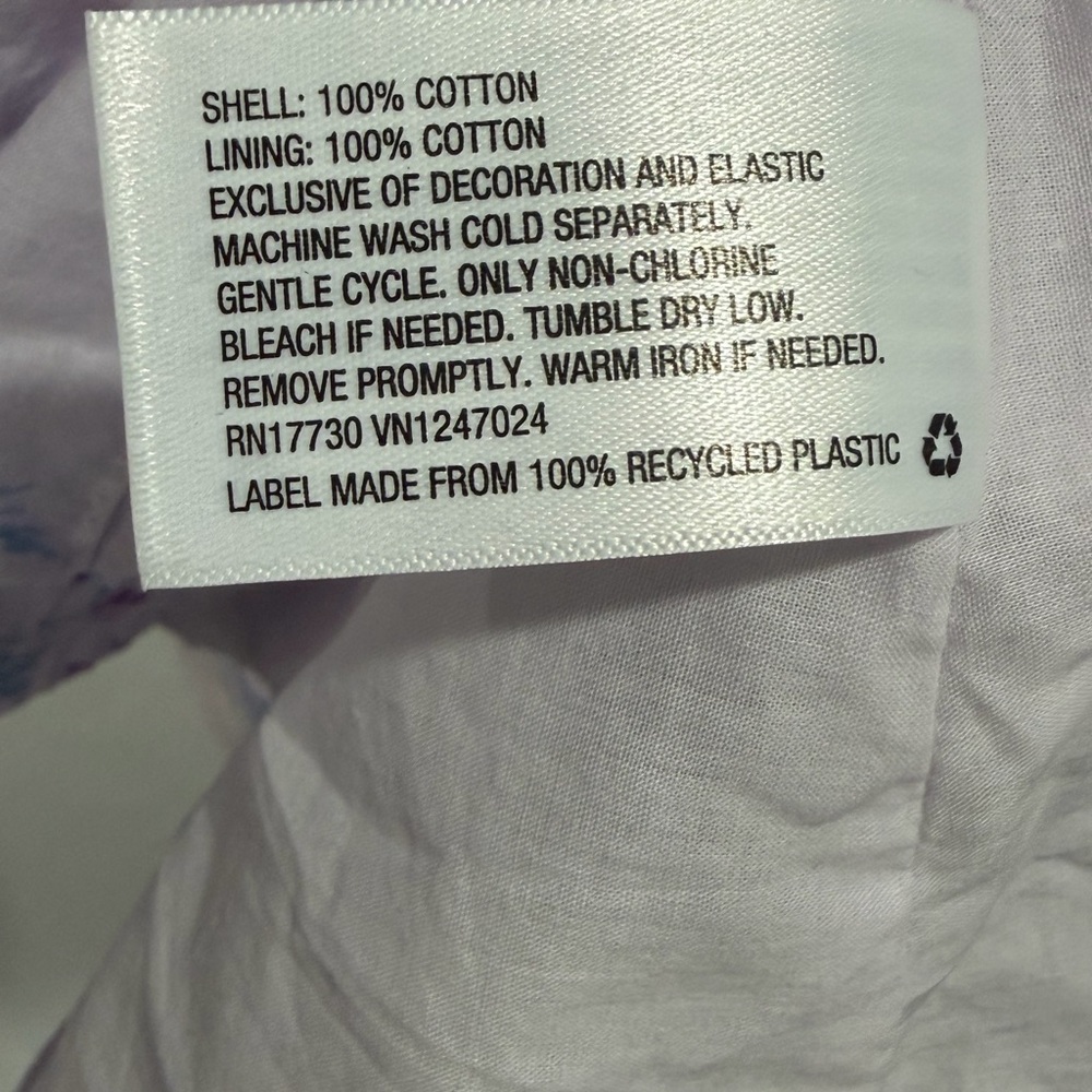 LoveShackFancy for Target Lavender and Blue Floral Ruffle Dress size XS - Picture 9 of 10